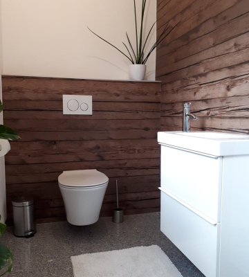 Wandverkleidung mit Altholz, MB Digitalprint